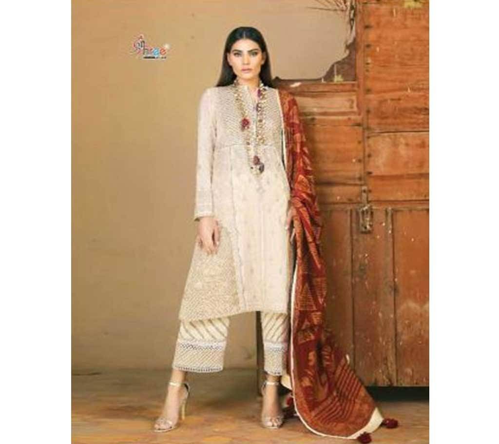 Sana Safinaz Exclusive Collection Unstitched Cotton 3Pcs- 5128