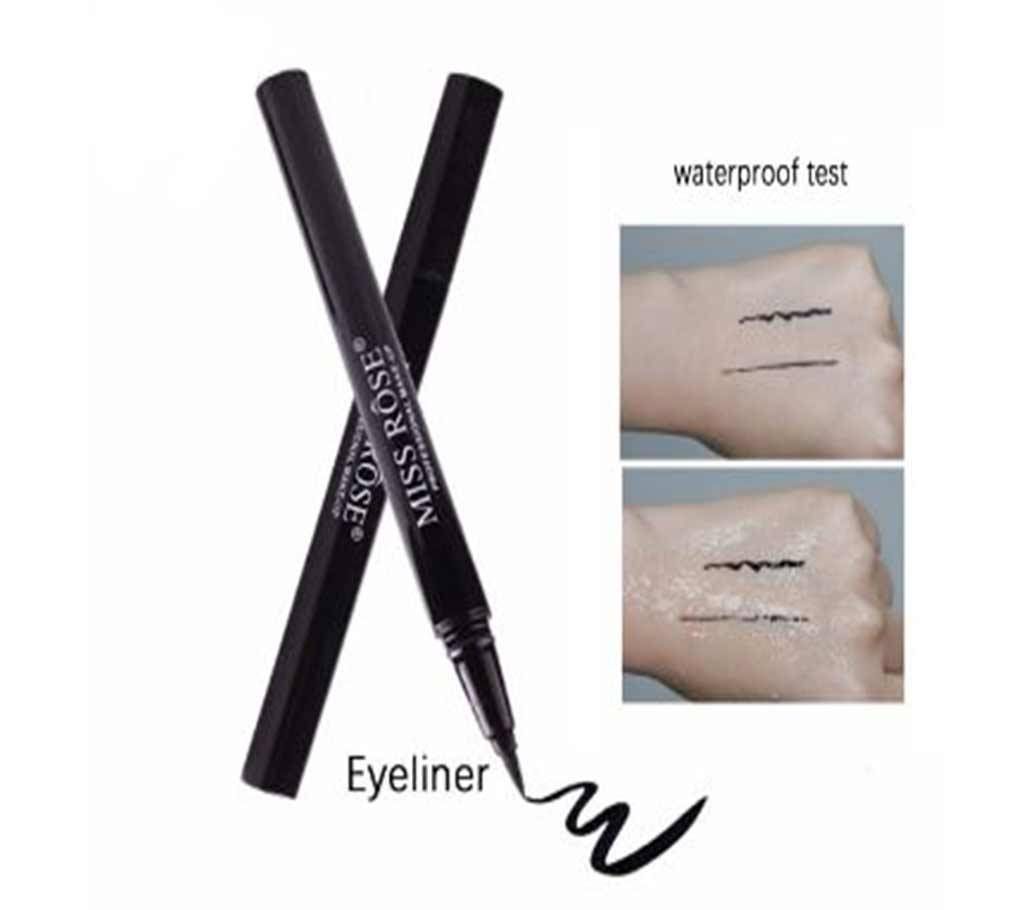 Miss Rose Waterproof Eyeliner Quick Dry Eye Liner With Stamp Beauty Makeup Pencil-10g-China