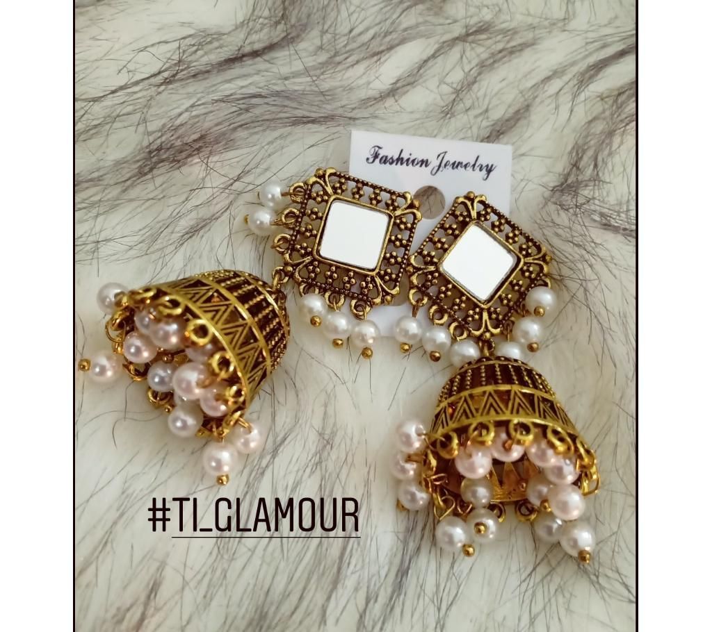 Antique earrings with pearls