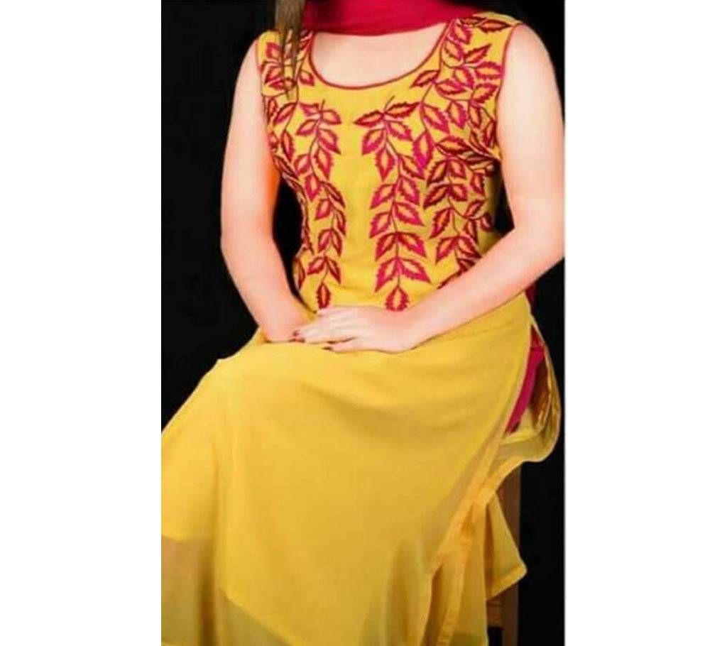 Unstitched Georgette kameez- single piece 