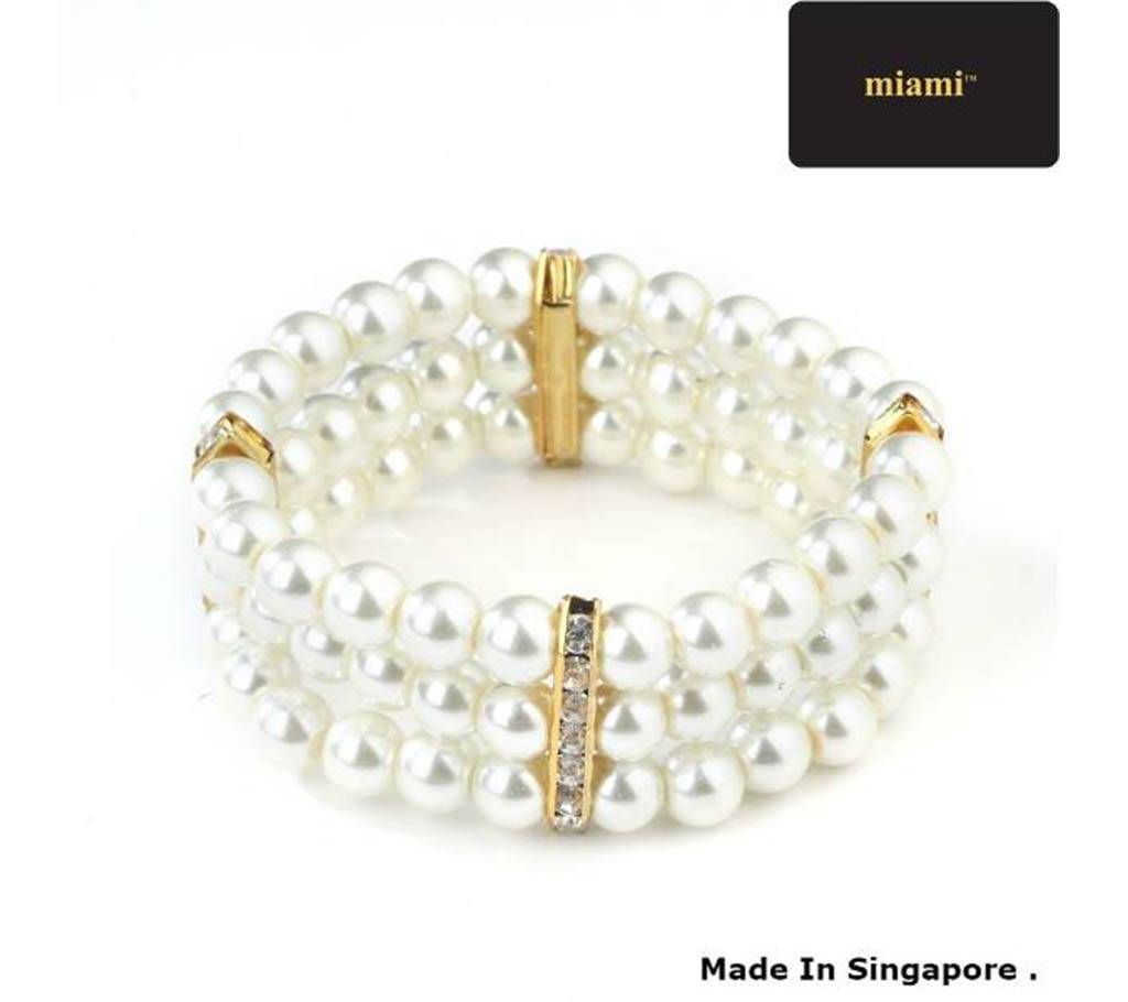 Bracelets for Women Simulated Pearl Charm Bracelete