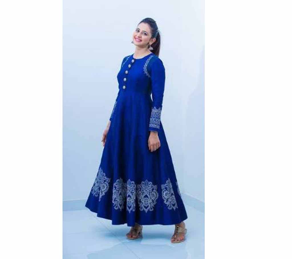 Dhupian Embroidered Semi Ready Dress 
