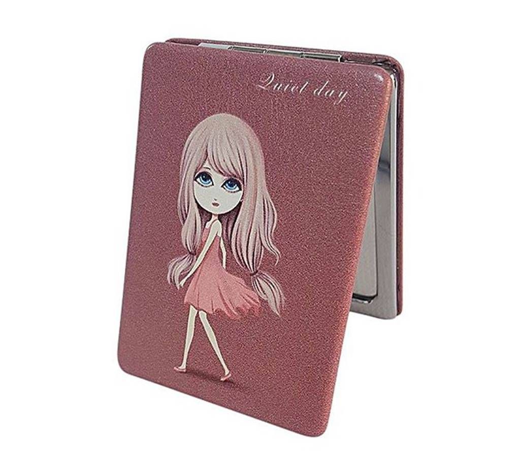 Girl In Pink Pocket Mirror for Girls