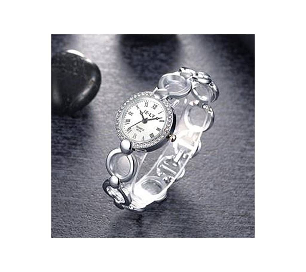 IE-LY Stainless Steel Watch for Women - Silver