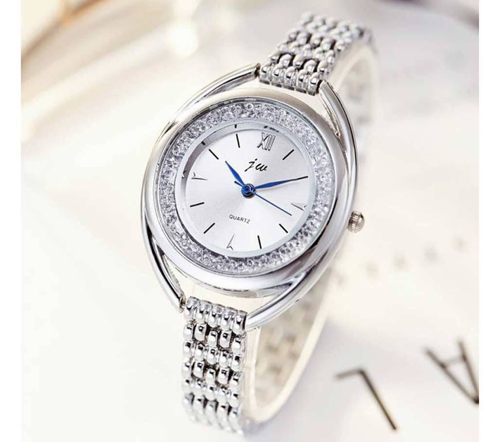 Silver Beautiful Personality Simple Lady Wrist Hand Watch