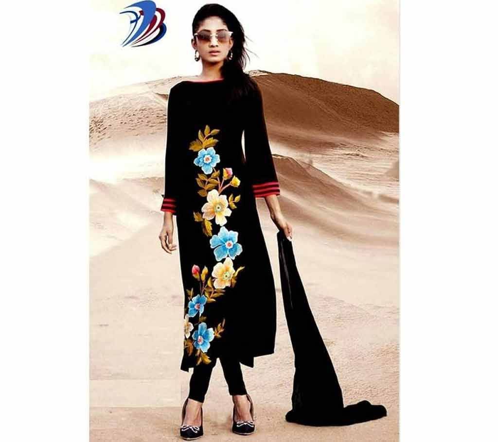 unstitched block printed cotton replica salwar kameez seblock-608