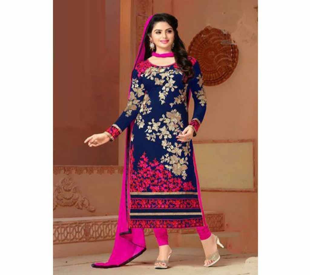 Unstitched Block Print Cotton Salwar Kameez (Copy)
