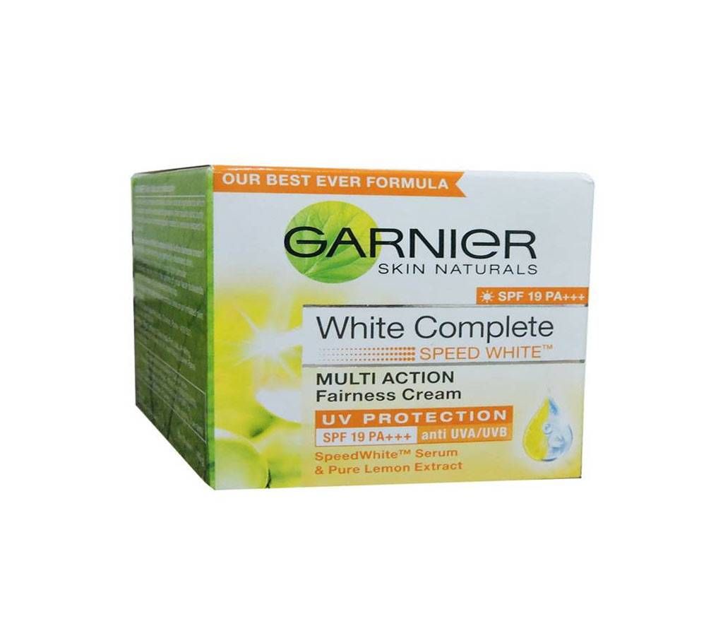 Garnier Skin Naturals White Complete Multi Action Fairness cream 40g. India