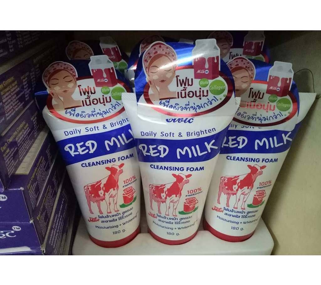 Red milk whitening cleansing foam, 180 g, Thailand