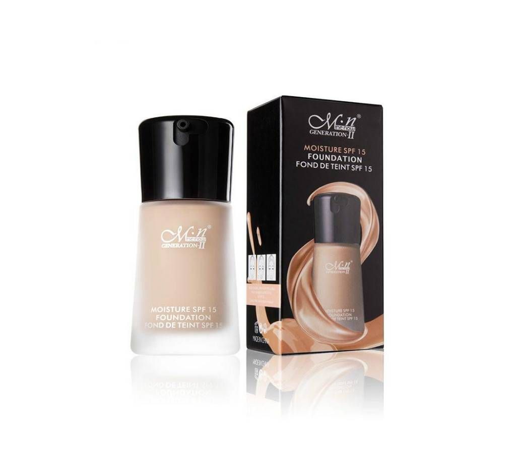 MENOW Moisture SPF 15 Foundation Long-wearing Waterproof Liquid Foundation Sunscreen Face Makeup for Dry Skin 35g CHINA