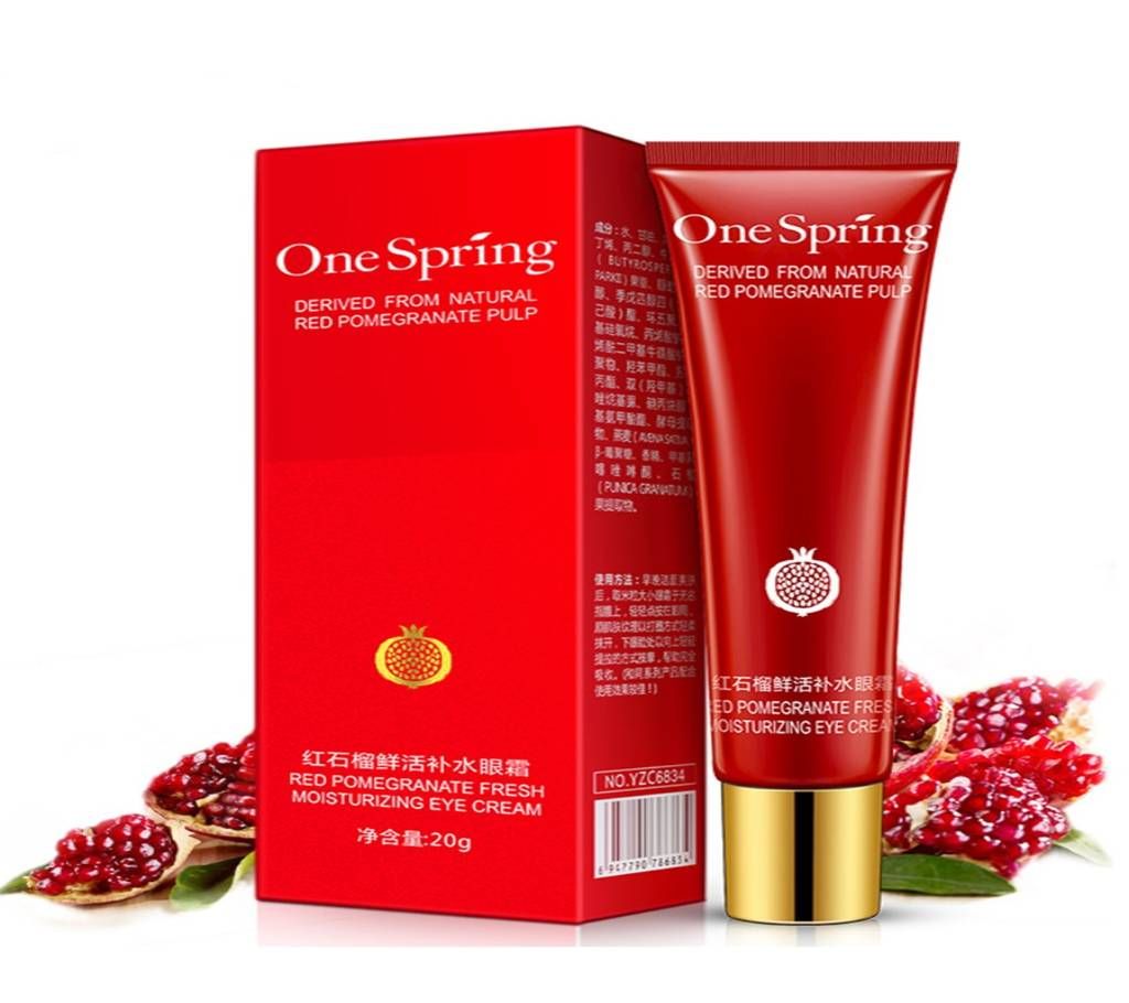 OneSpring Red Pomegranate Eye Cream Contour Eye Gel For Dark Circles 20g China