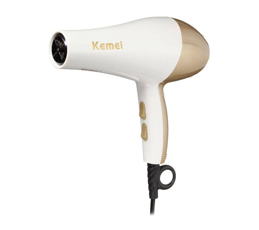 4 in 1 Hair Dryers KM-810- White and Gold