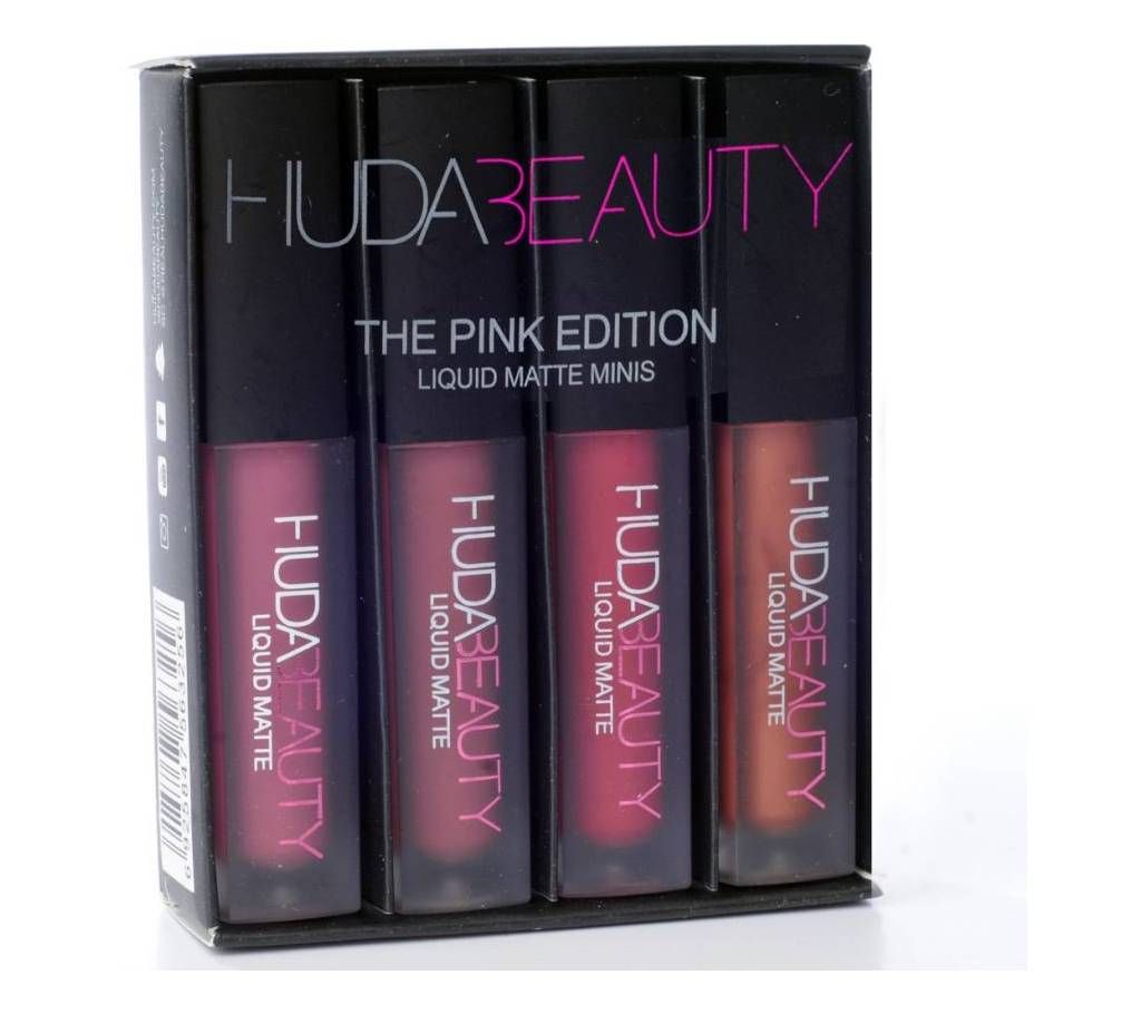 Huda Beauty Liquid Matte Lipstick Mini Set Pink Edition - UK 