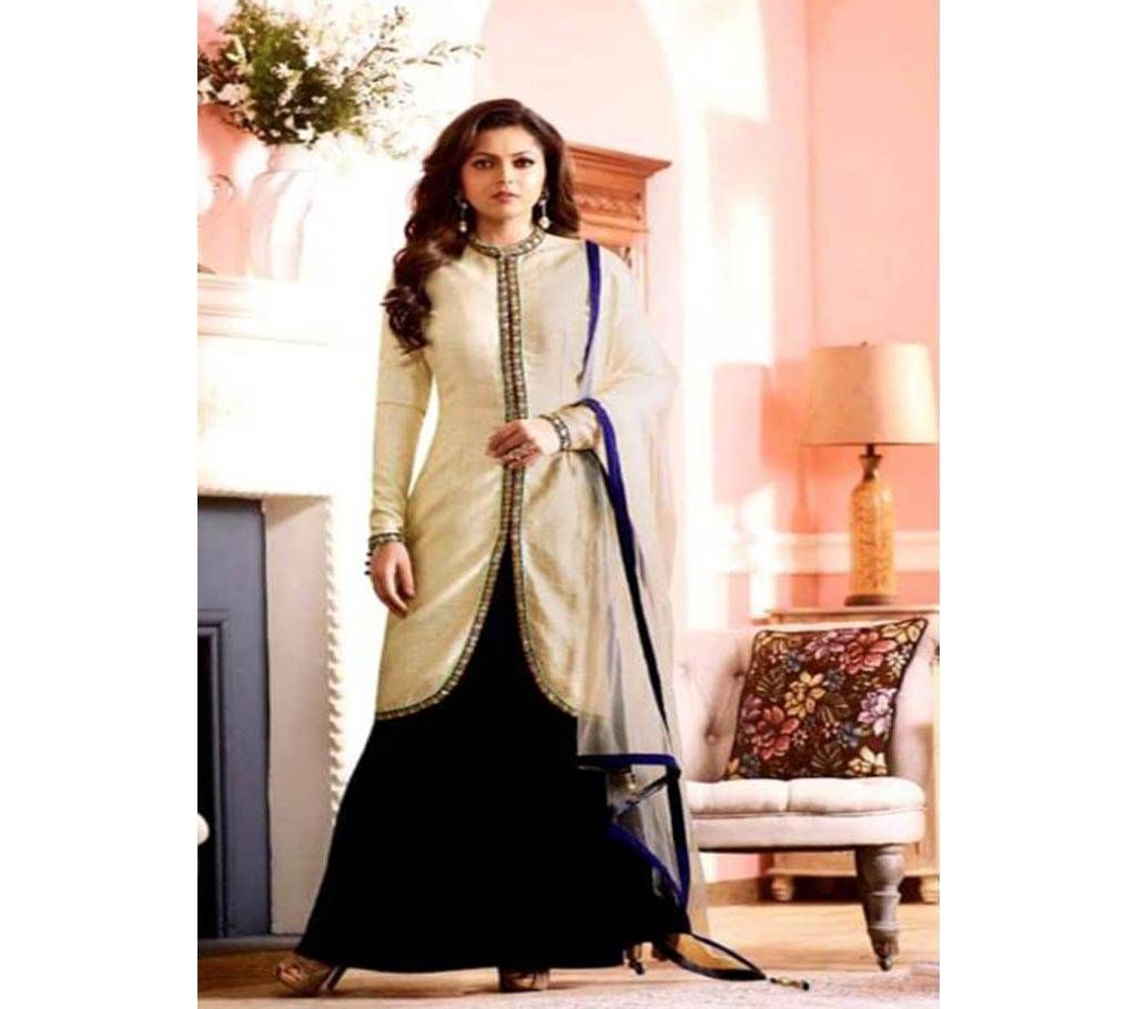 un-stitched koti style embroidery party suit - Copy nitya-97006