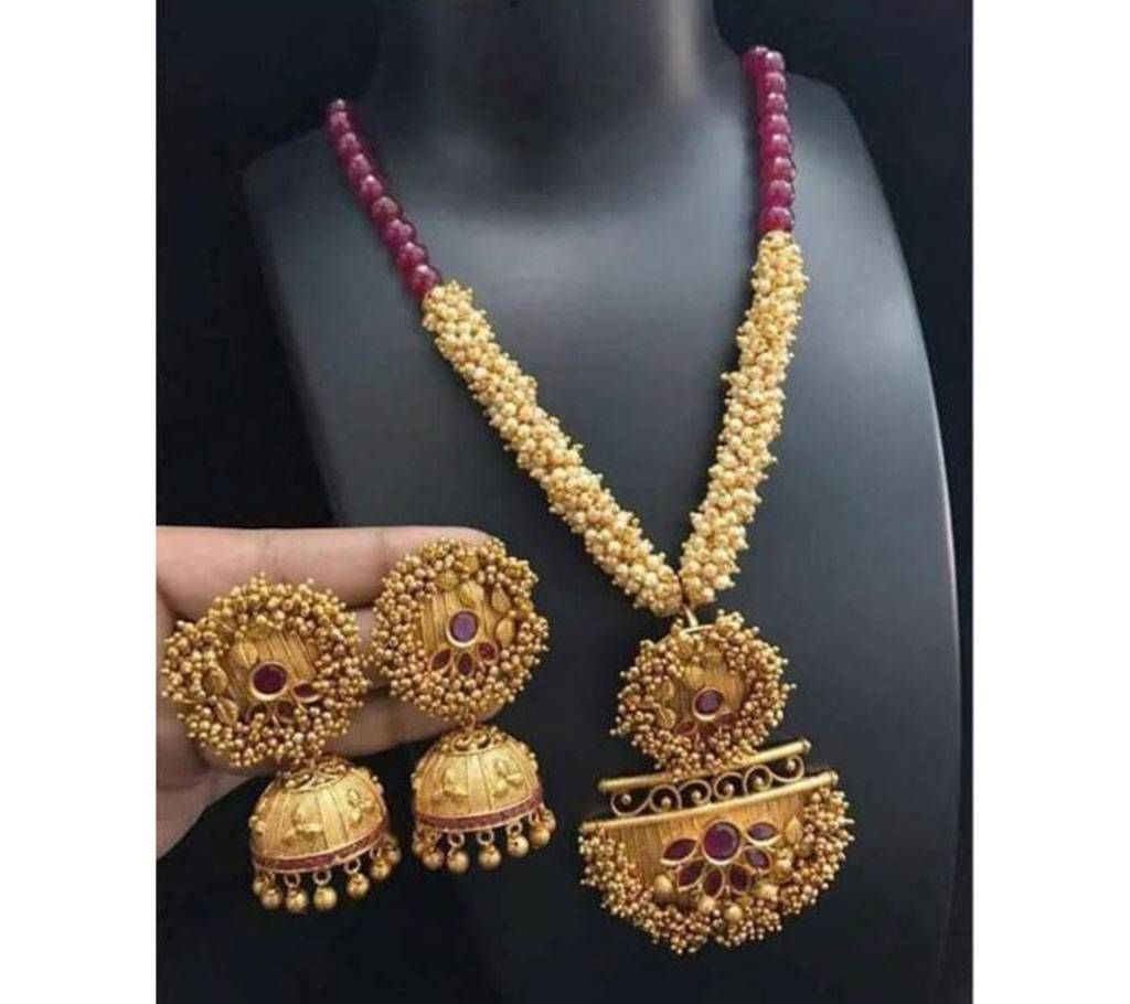 Joipuri Gold Plated Necklace Set 
