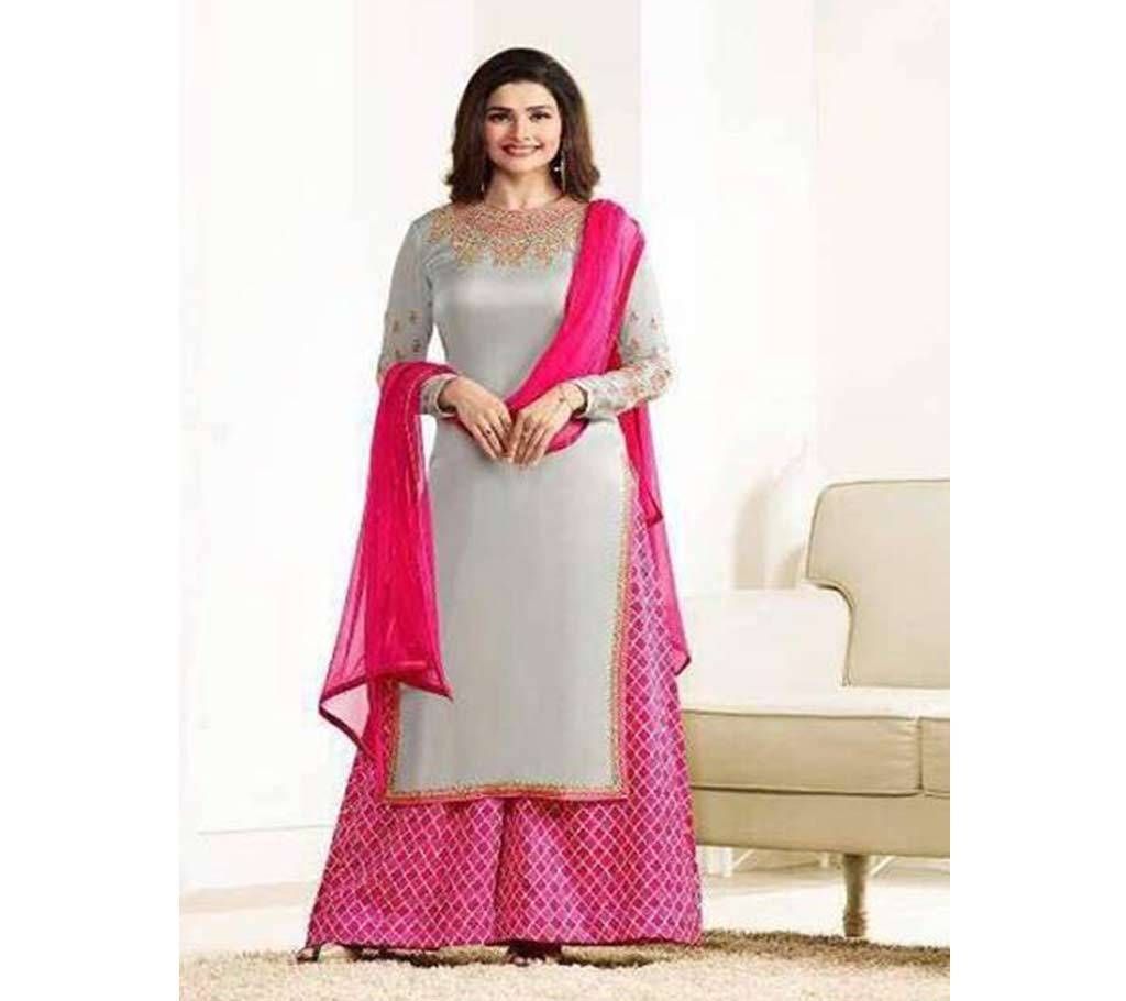 Soft garage semi-styled salwar kameez (replica)