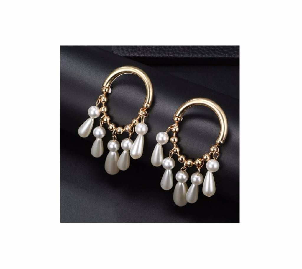 Gold Color Big Circle Earrings for Women