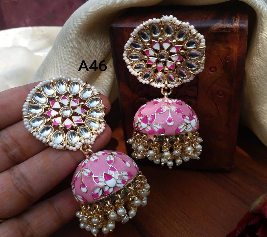 Festive Earrings - Rose Pink - AMI