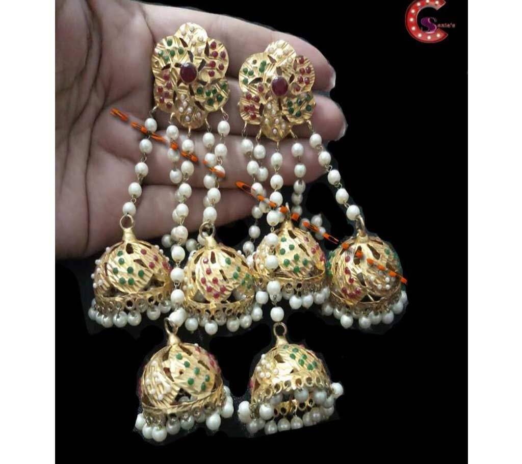 Gold Plated 5 Layer Jhumka