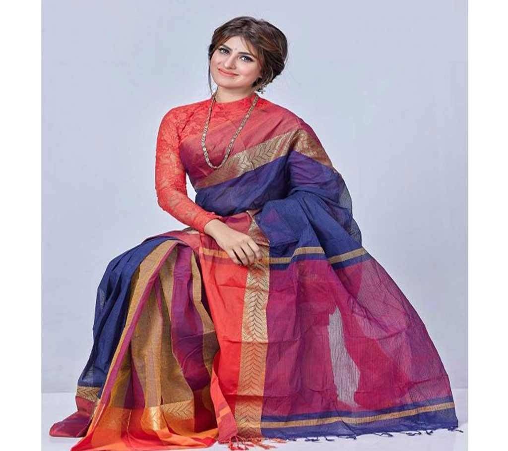 Dhanshiri Tat Cotton Sharee With Blouse Piece 