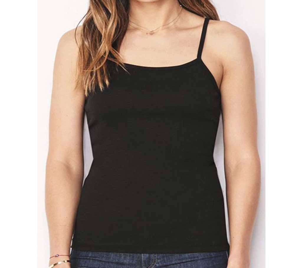 Ladies Black Tank Top