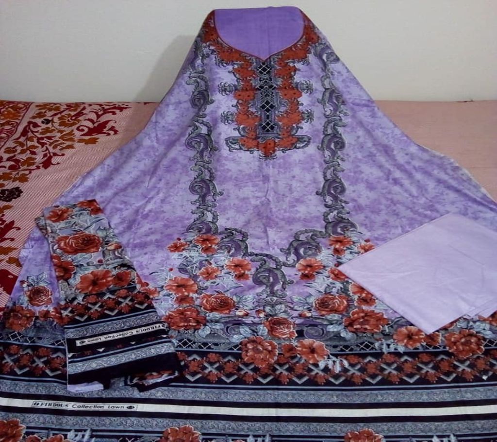Print Cotton Three Piece .