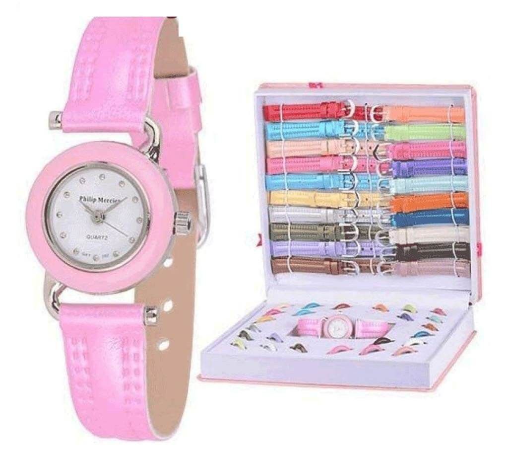16 In 1 Changeable Dial Women's Watch