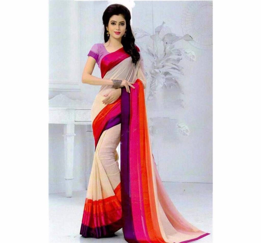 Indian Bombay Silk Georgette Saree