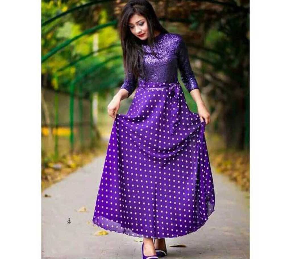 Unstitched Silk Gown