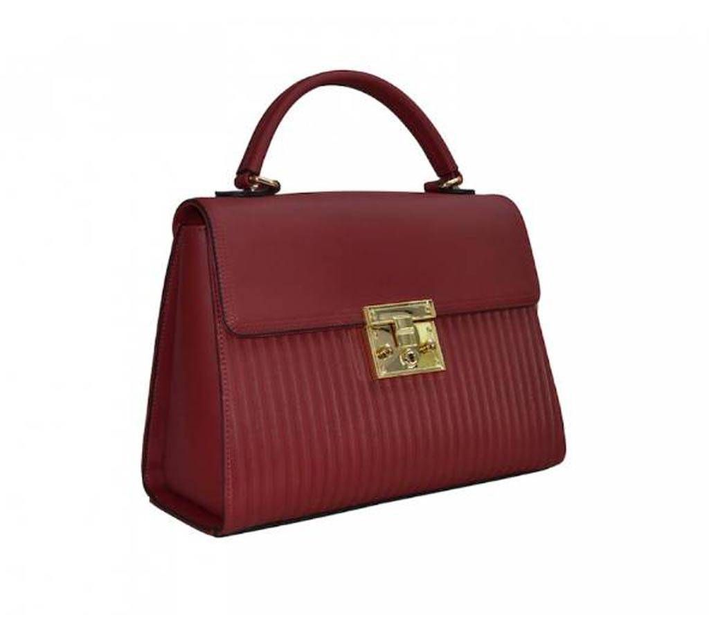 Susen Top Handle Bag- Maroon