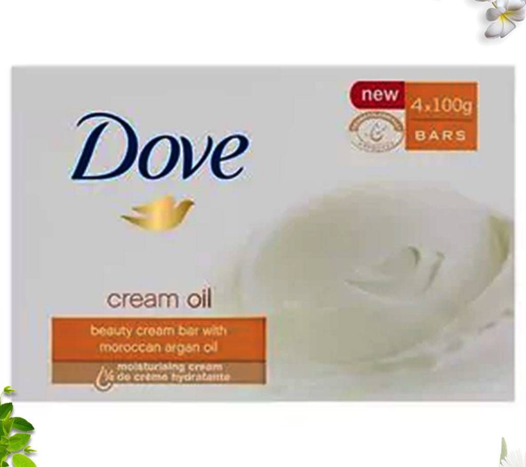 Dove Ex.Argan Oil B.Cream Bar Pack 100gX4 (Germany)