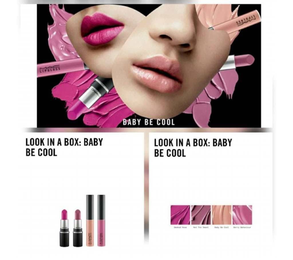 Mac Lipstick mini set "baby be cool" (USA)