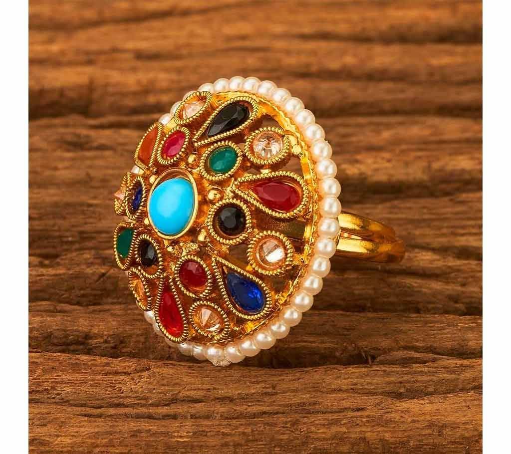 ANTIQUE CLASSIC RINGS WITH GOLD PLATING 17247 (by Pink Point - KJ17247)