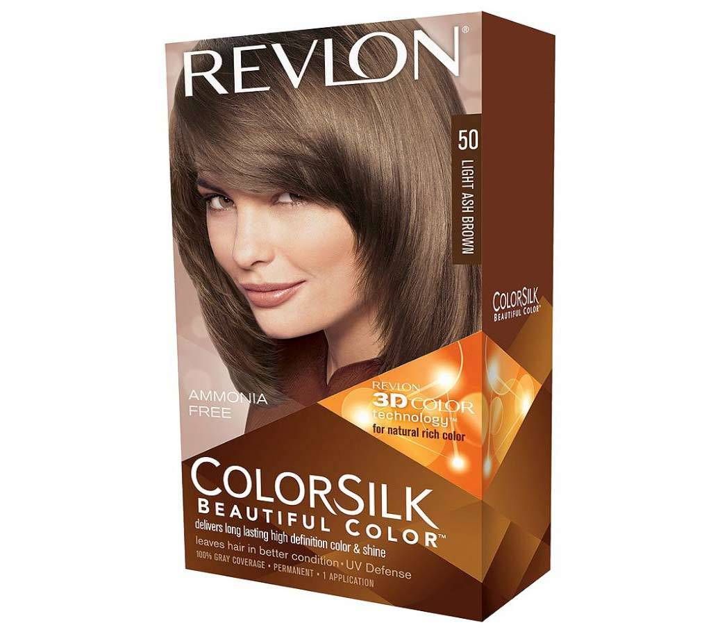 Revlon Colorsilk Beautiful hair Color Light Ash Brown 50 USA 