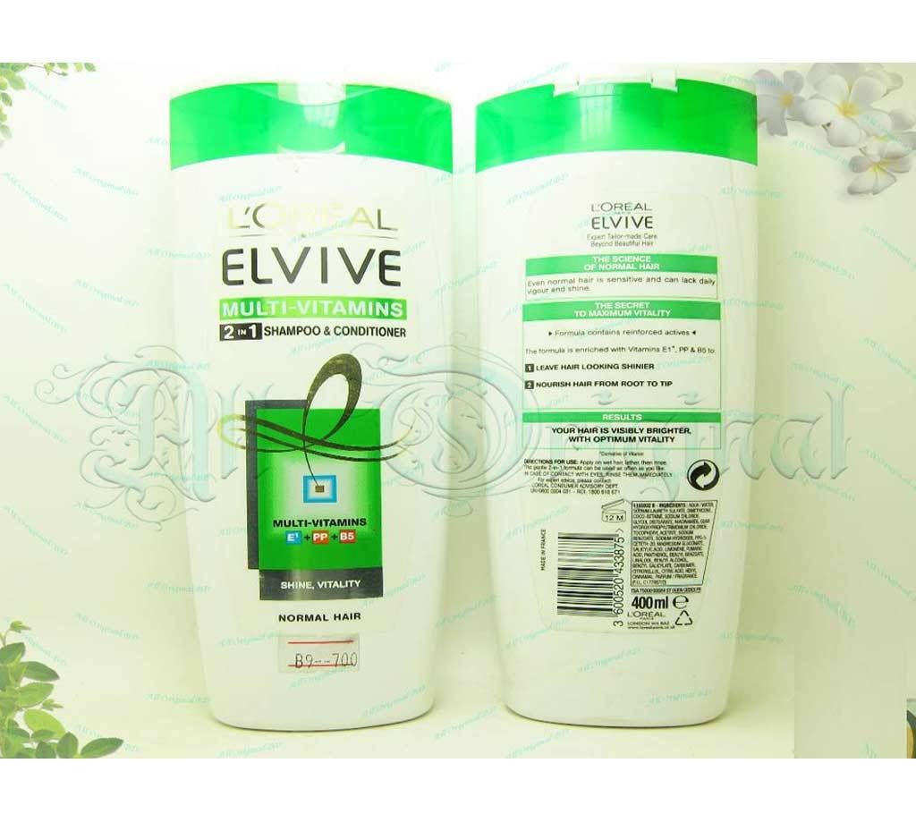 Loreal Elvive Multi Vitamins 2 In 1 Shampoo & Conditioner (France)