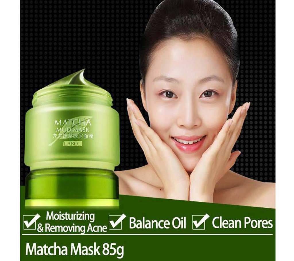 Laikou Matcha Green Mud Mask Whitening Anti-Aging Anti Wrinkle Moisturizing Nourish Oil control 85g China
