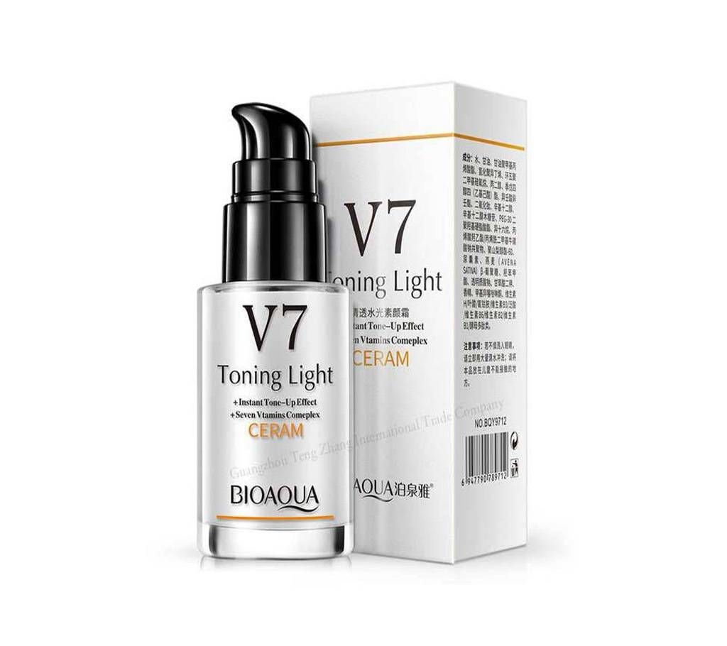 BIOQUA V7 Toning Light Cream 30ml Korea