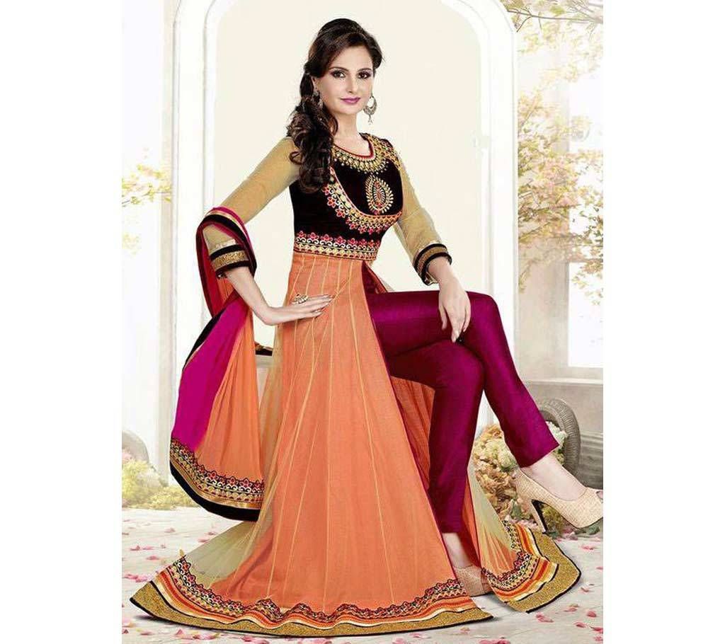 Indian semistitched replica georgette long suit