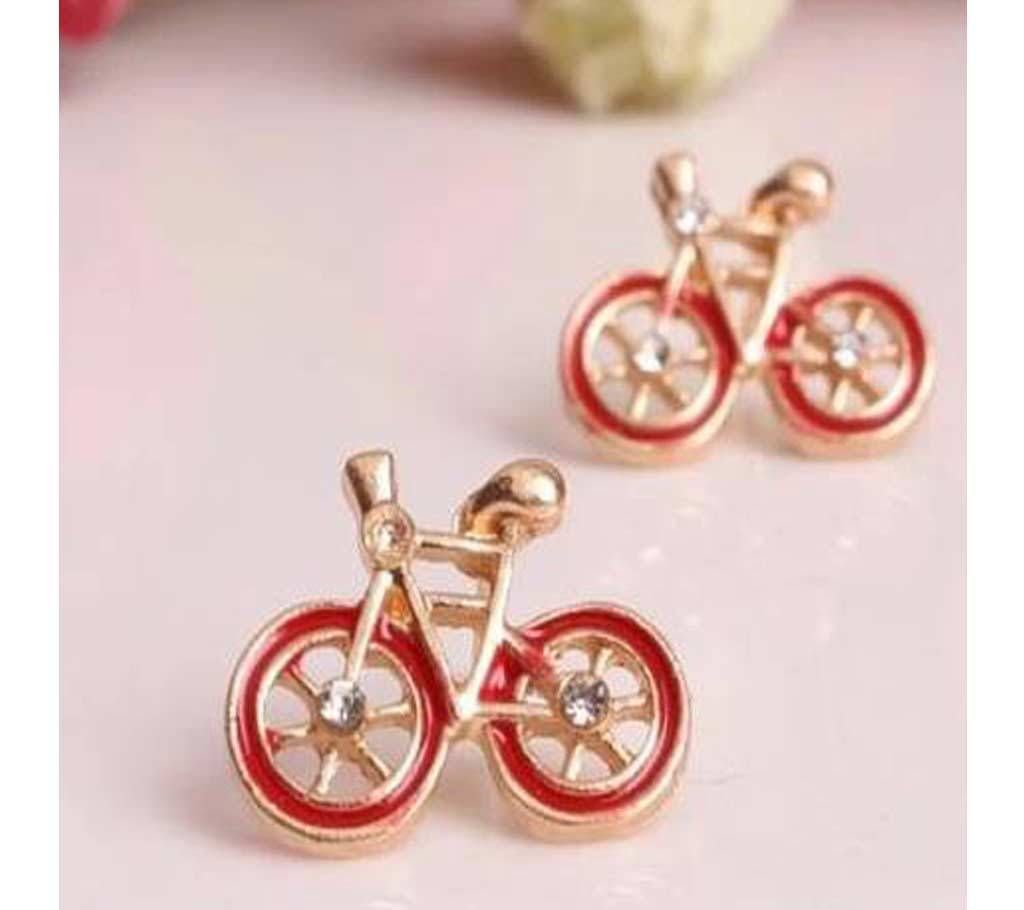 Bike Bicycle Design Earrings