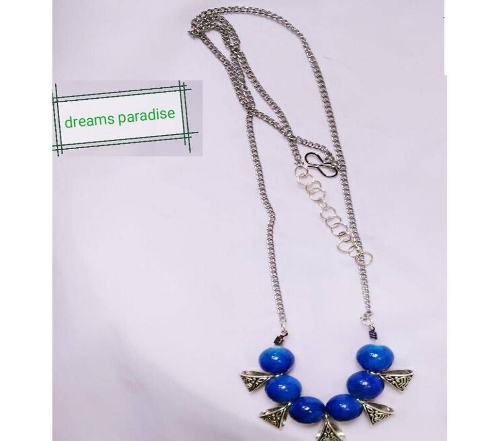 Long Silver Chain Necklace