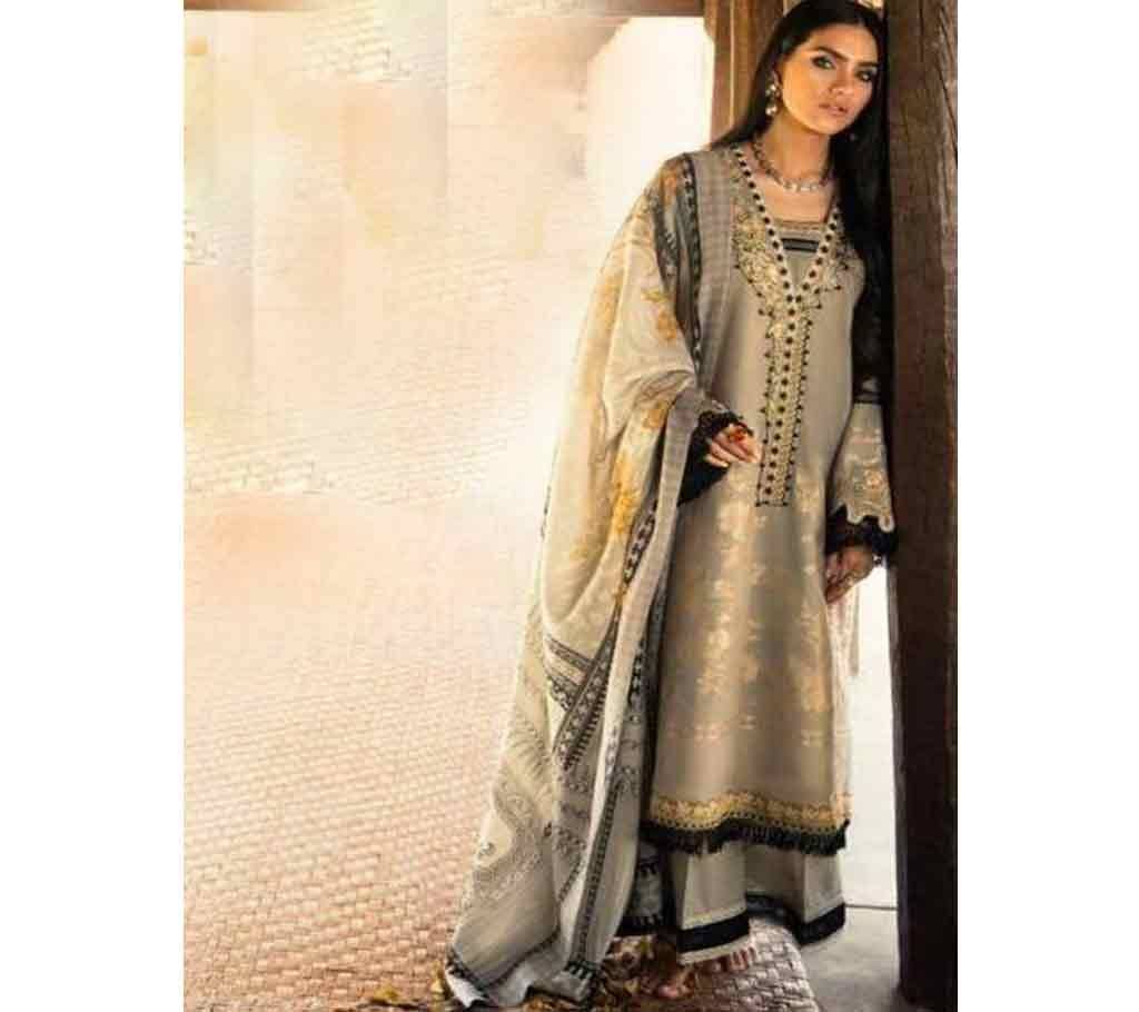 Deepsy Elan Silk Unstitched Three Piece - Copy