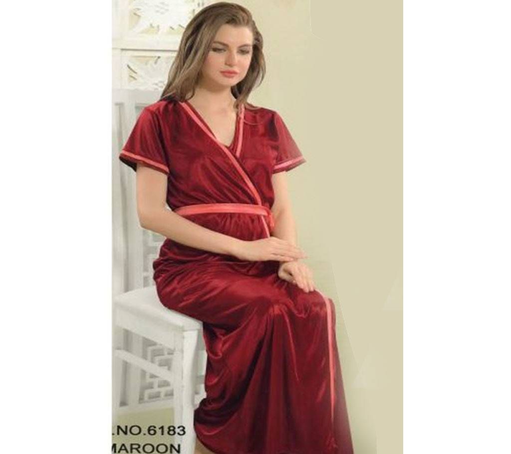 Fashionable 2 Part Nighty-6183 MAROON