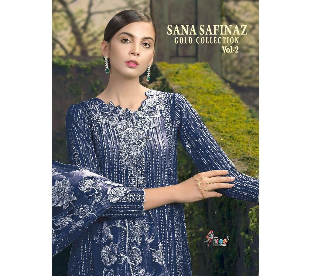 Catalog NameShree Fabs Sana Safinaz Gold Collection