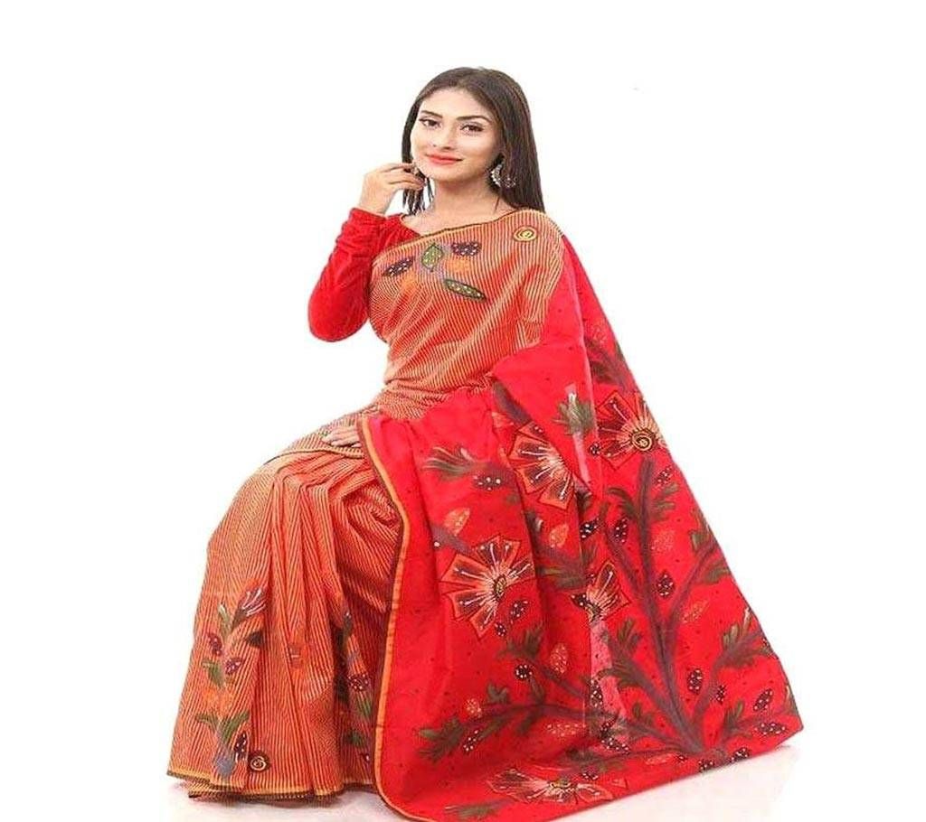 Hand printed Qota Cotton Sharee