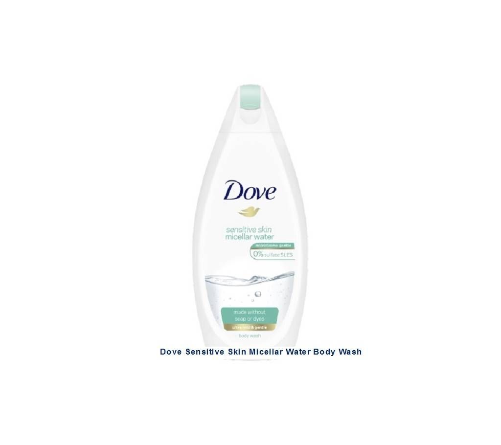Dove Sensitive Skin Micellar Water Body Wash 500ml - UK