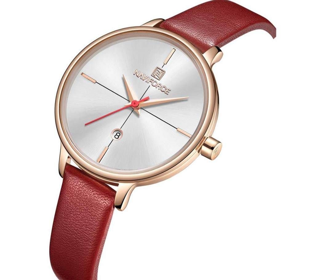 NAVIFORCE NF5006 Lady Fashion Casual Watch -Red