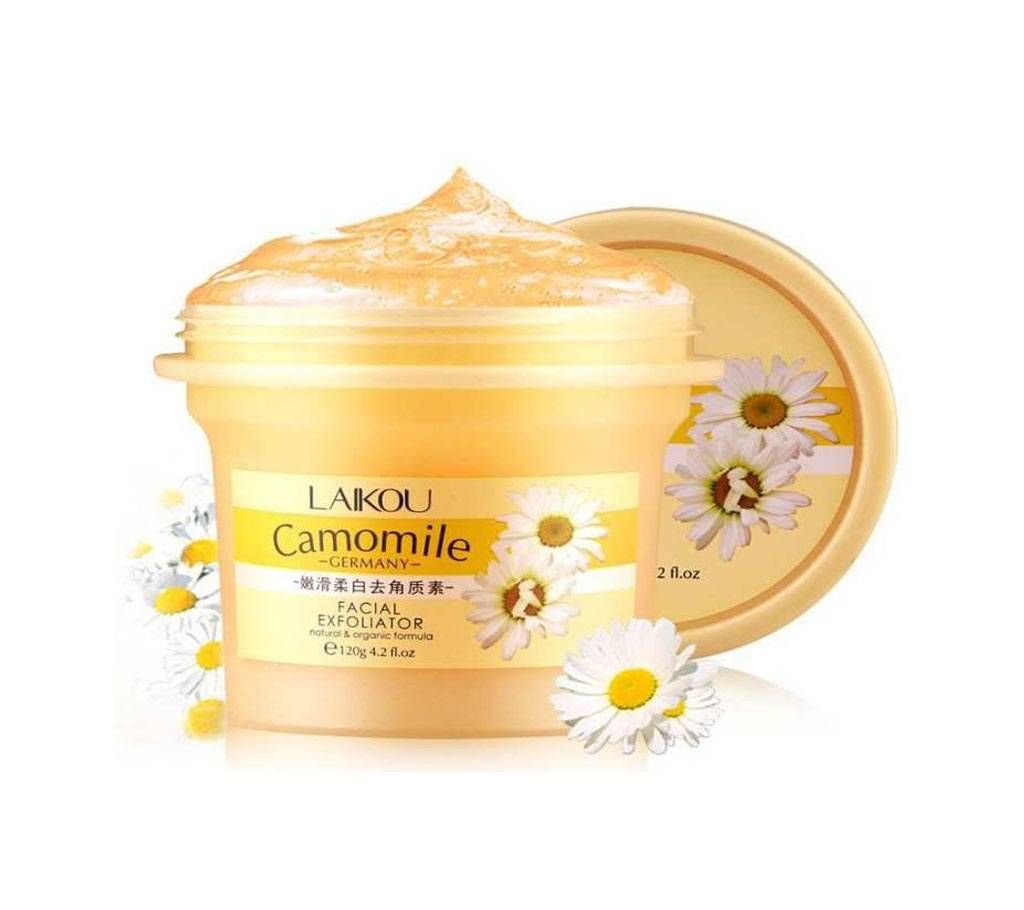 Laikou Camomile Germany Facial Exfoliator Pure Natural Scrub Gel-120g-China