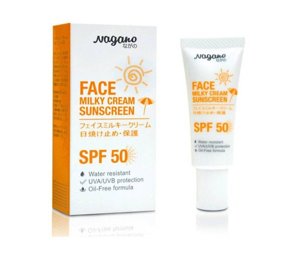 NAGANO SUNSCREEN  (FACE MILKY CREAM) 20ML  JAPAN