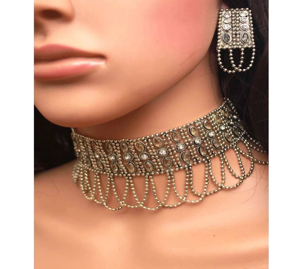 Silver Plated Chokar Jewelry