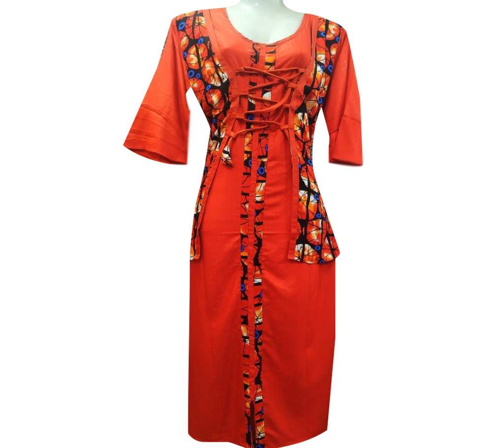 Linen kurti for Women With koti 